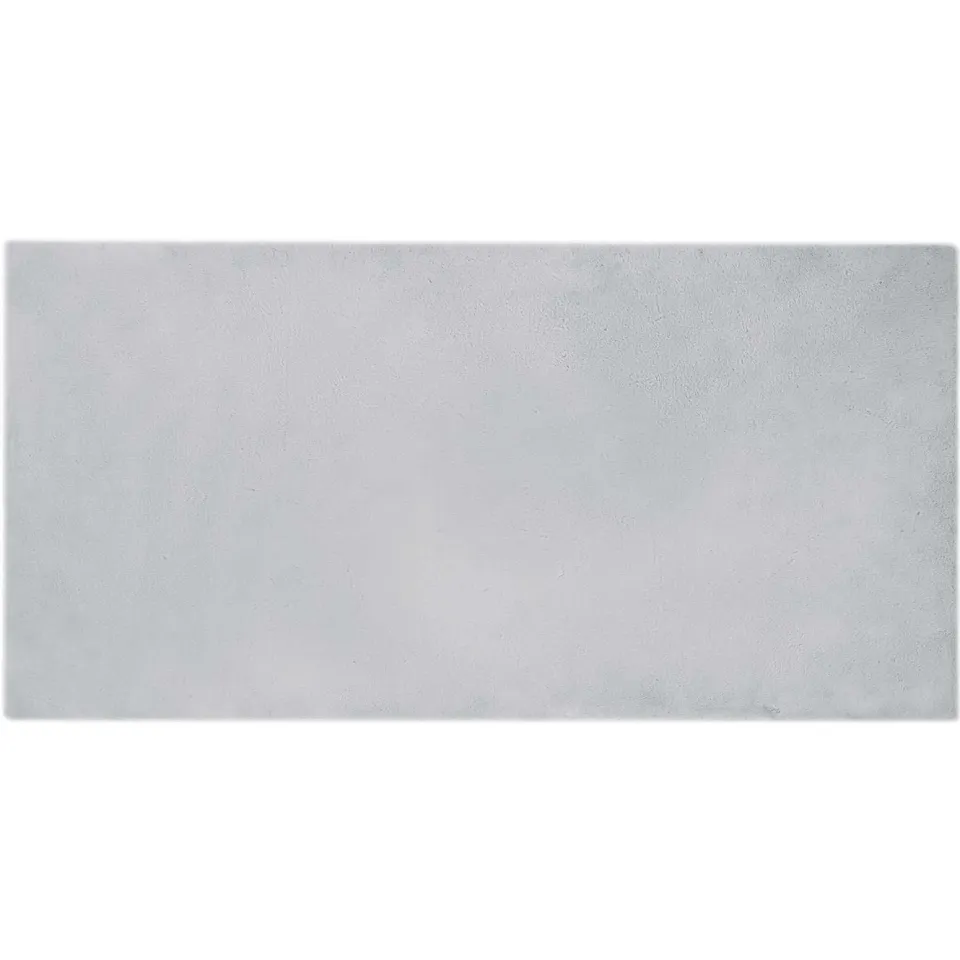 vidaXL Antislip vloerkleed van imitatie konijnenbont OLITE Grijs