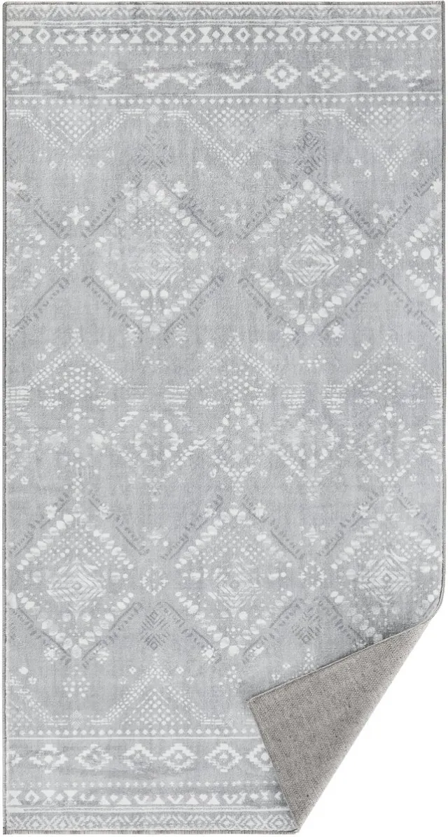 Songmics HOME - Tapijt - Vloerkleed Boho-Stijl - Antislip - Wasbaar in de Wasmachine - Voor Woonkamer Slaapkamer Lichtgrijs