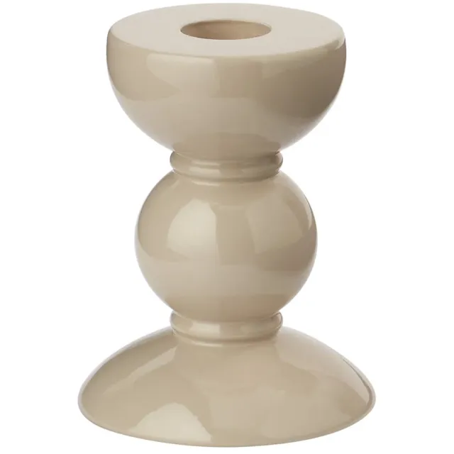 Addison Ross Kandelaar Bobbin Cappuccino 10cm - Kandelaren beige
