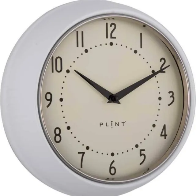 plint A/S - Retro wandklok - Wit - Quartz uurwerk