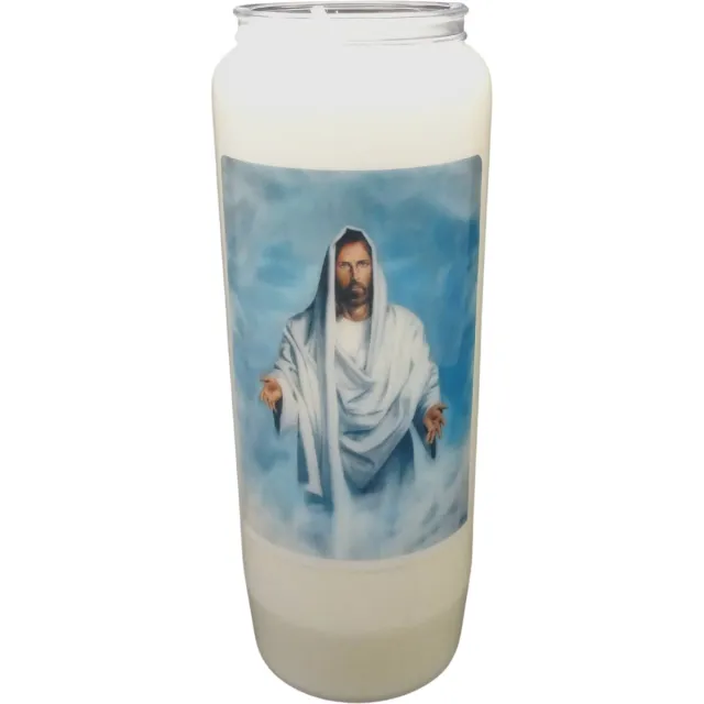 Partijhandel RODO Noveenkaars Heilige Man 012 - 9 dagen brander (5 stuks) wit
