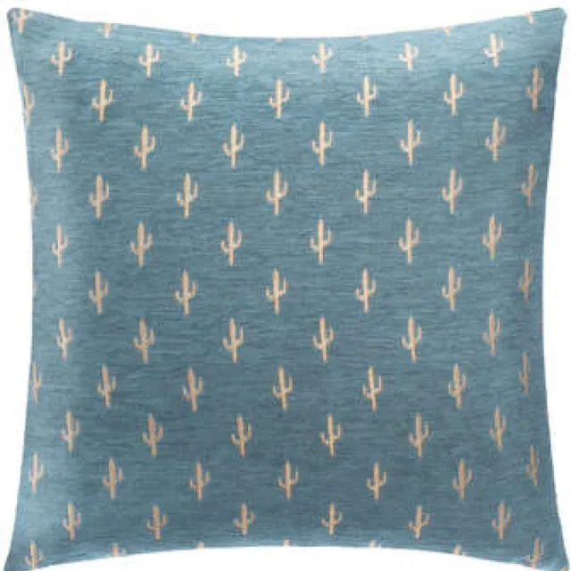 Atmosphera Créateur d'intérieur® Sierkussen (hoes) chen chen cactaus 40x40, lichtblauw Cactus Lichtblauw