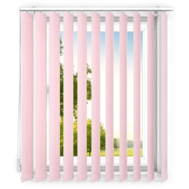 time4blinds verticale lamellen - verduisterende lamellen voor kantoorwerkplekken en voor thuis - Slaapkamer Jaloezieën - Keuken Jaloezieën - 170x255 cm - Roze