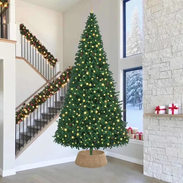 vidaXL Kerstboomkraag Rond Naturel Dia. 90 x 28 cm Zeegras