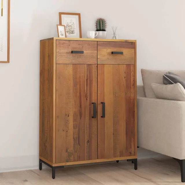 vidaXL Schoenenkast 75x40x110 cm massief grenenhout Bruin