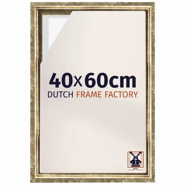 Dutch Frame Factory Baklijst 40x60 cm - Goud Antiek - Geschikt voor Canvasdoek - MDF Baklijst Lausanne