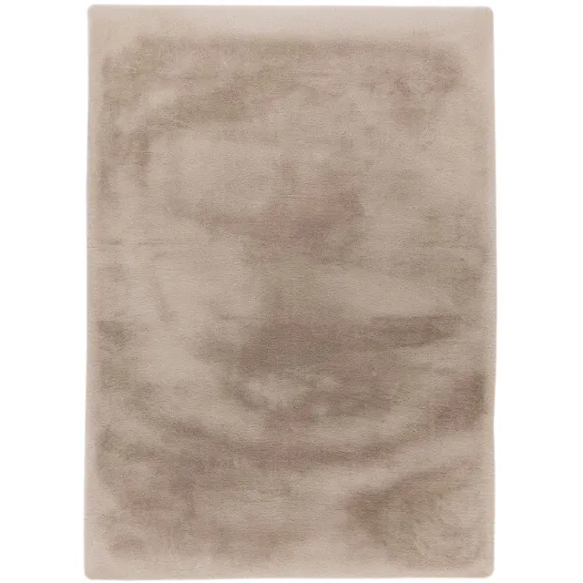 Lalee Heaven - Ronde Vloerkleed - Tapijt – Karpet - Hoogpolig - Superzacht -comfy Fluffy - rabbit fur- 120x120 cm Rond light Taupe