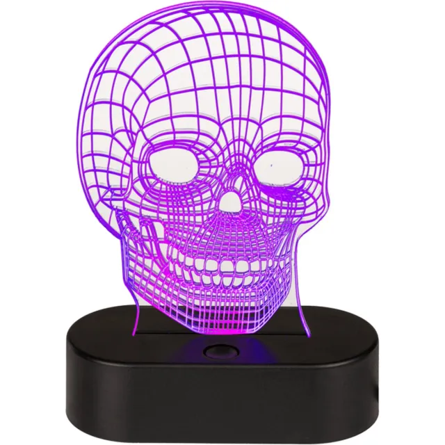 OOTB effectenlamp skull doodshoofd 3d illusie wit