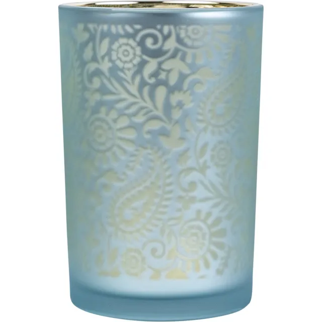 Mars & More Theelichthouder paisley turquoise large 18cm* Blauw