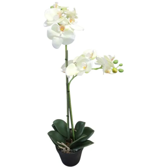 Mica Decorations Kunstplant Phalaenopsis Orchidee geel groen H67 x D25cm