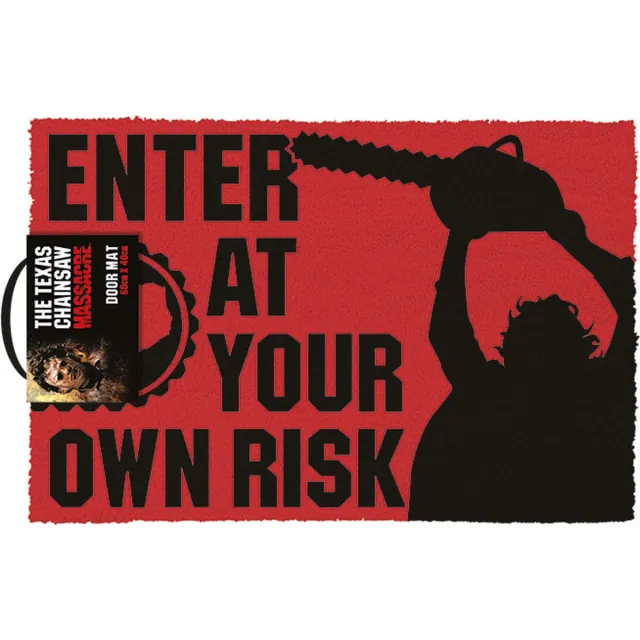 Texas Chainsaw Massacre Enter At Your Own Risk - Deurmat rood