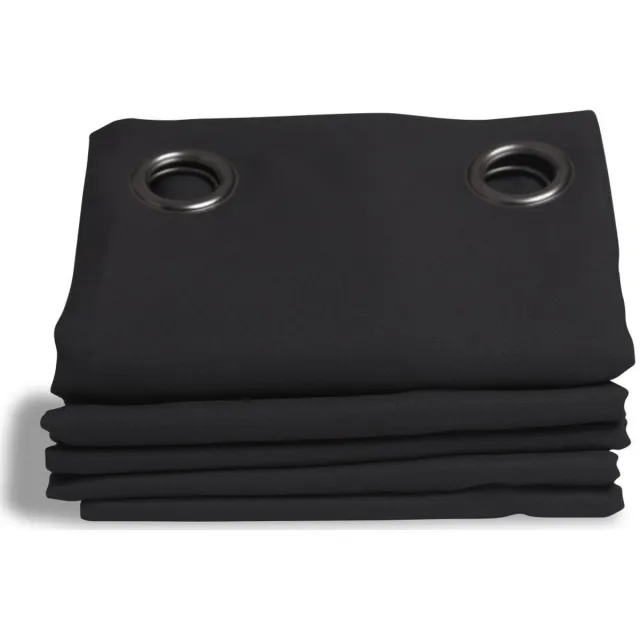 Moondream LumenControl™ Verduisteringsgordijn | Licht+zonwering | EU-fabricaat | Oogjes | Zwart MC710 | 140B x 260L cm
