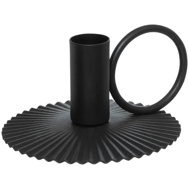 Feeric lights & Christmas Kerstkaarsenhouder van metaal, diameter 10 cm Noir