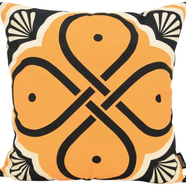 Gek op Kussens! Ornament Tile #5 Kussenhoes | 45 x 45 cm | Katoen/Polyester geel
