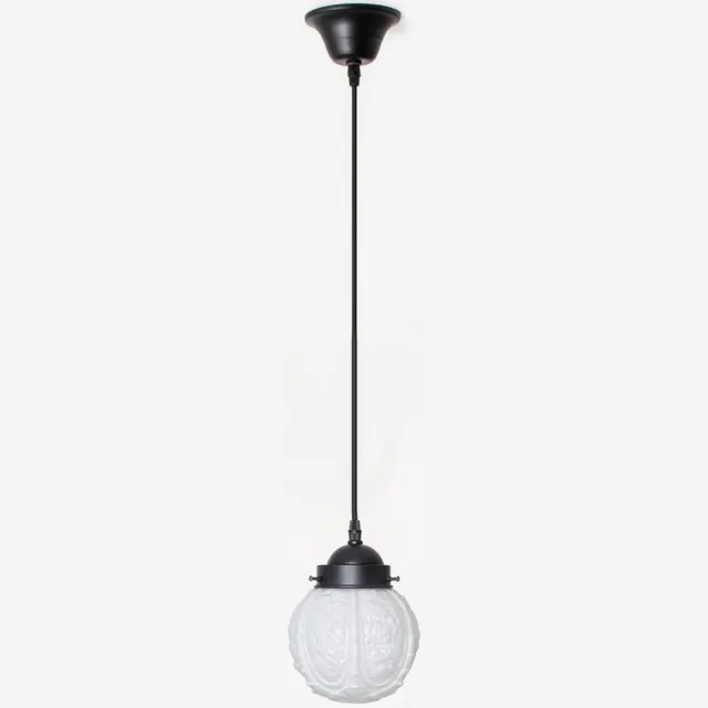 Coloured by Art Hanglamp aan snoer Guimard Flower Moonlight - Art Deco Trade Zwart