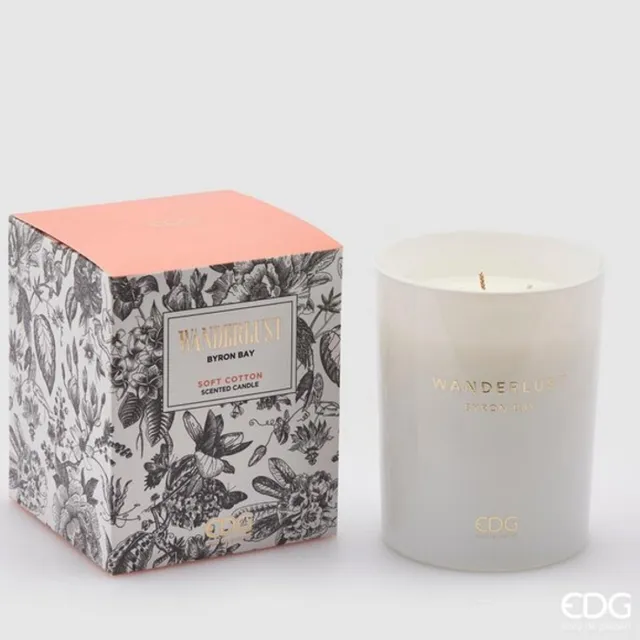 EDG - Enzo De Gasperi EDG Enzo De Gasperi Geurkaars Wanderlust H12,5 D10 - Cotton wit