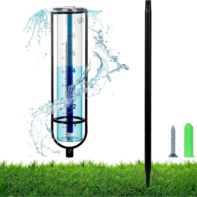 Equivera Regenmeter met Grondpen - Regenmeter - Regenmeter Tuin - Neerslagmeter - Outdoor - Voor tuin en gazon!