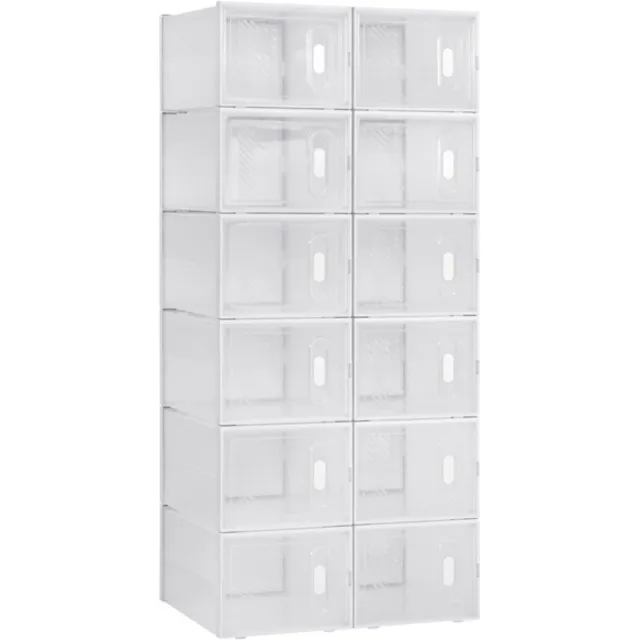 Happyment Schoenenbox PRO - 12 stuks - Transparant - Sneakerbox - Schoenendoos - Opbergsysteem - Opbergbox