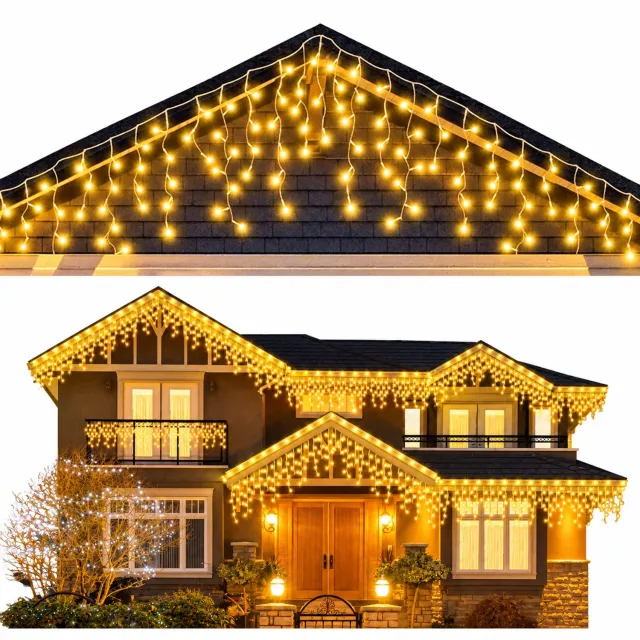 Koop & More K & M - LED Kerstverlichting voor Buiten en Binnen – 8 Lichtstanden – Water- en Sneeuwbestendig