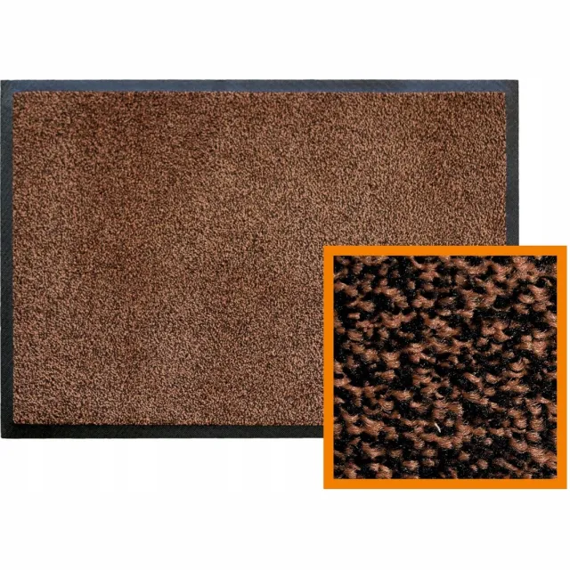 Kleen-Tex Iron Horse Deurmat Zwart Ceder 60x40 cm - Professionele Entreemat Black Cedar