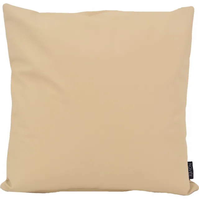 NOVÉE Cuir Beige Kussenhoes | PVC / PU Leder | 45 x 45 cm