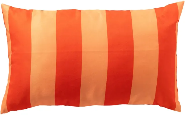 Textino APOLLO - kussenhoes outdoor 30x50 cm - gestreept - Cherry Tomato - rood, oranje
