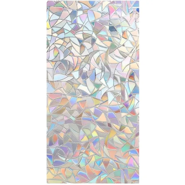 Home & Marker Raamfolie Statisch - 3D Regenboog Effect - Privacy - Anti Inkijk - UV Bescherming - Decoratief - Herbruikbaar - Zonder Lijm - 200x60cm - PRISMWRAP