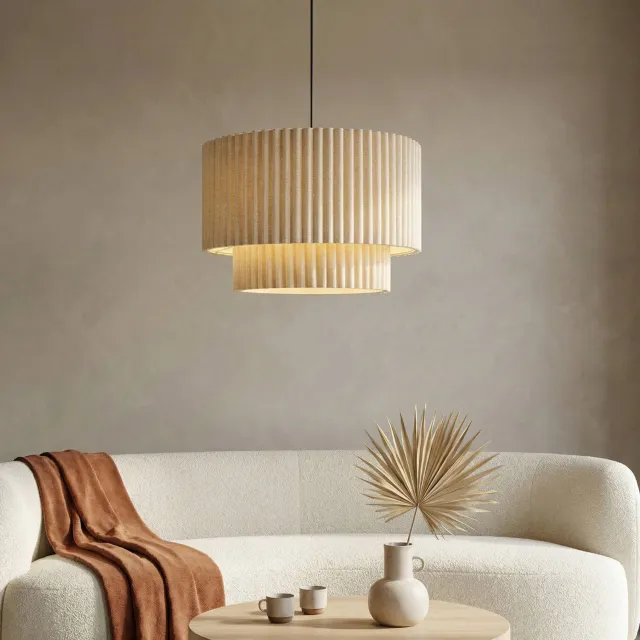 NOUS Living hanglamp Koko (Ø52,5x130 cm) Crème