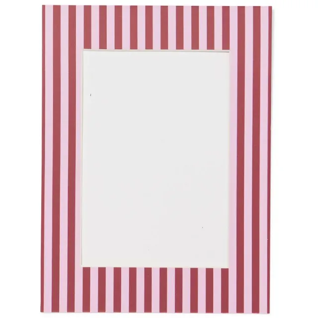HEMA Passe-partout 15x20cm papier strepen (bordeauxrood)