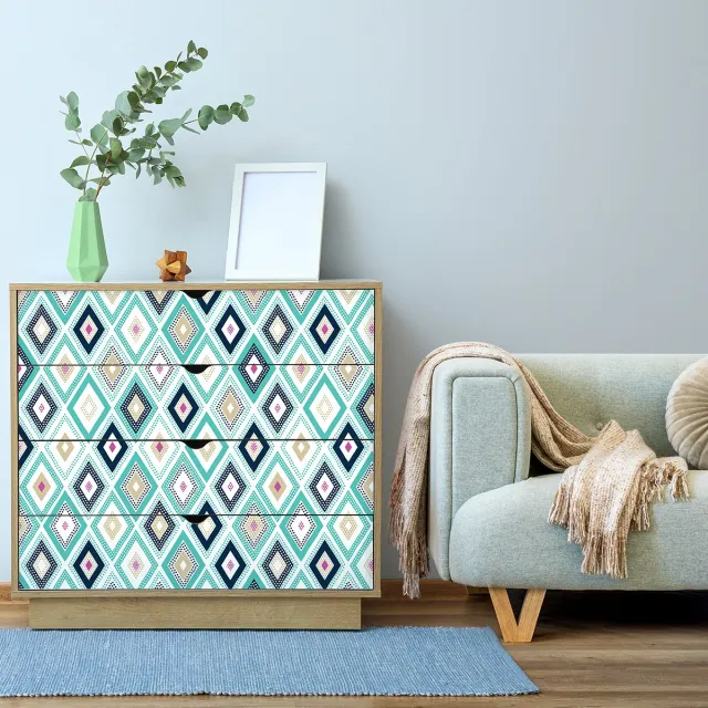 Ambiance Sticker Scandinavische meubelsticker Arvienen 60 x 90 cm Multi color