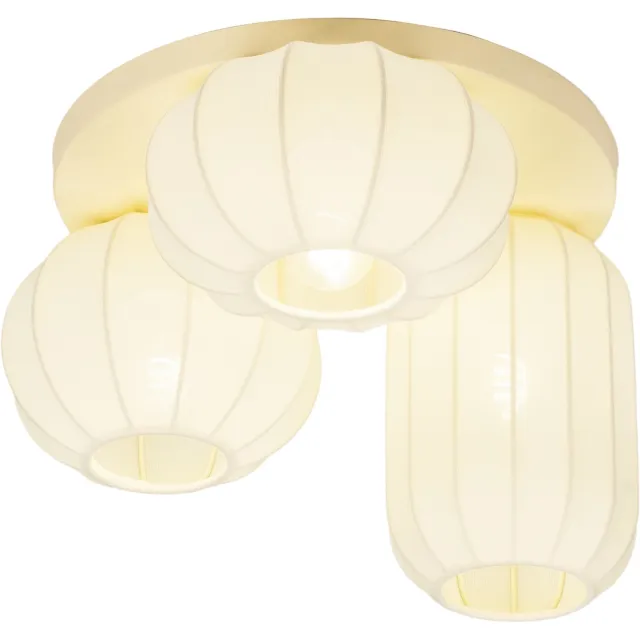 Lumidora Plafondlamp 75687 - Plafonniere - TACK - 3 Lichts - E27 - Geel - Metaal - ⌀ 43 cm