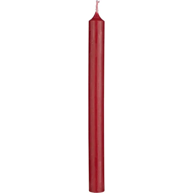 Wenzel Rustic dinerkaars robijnrood Ø 22 mm, hoogte 250 mm