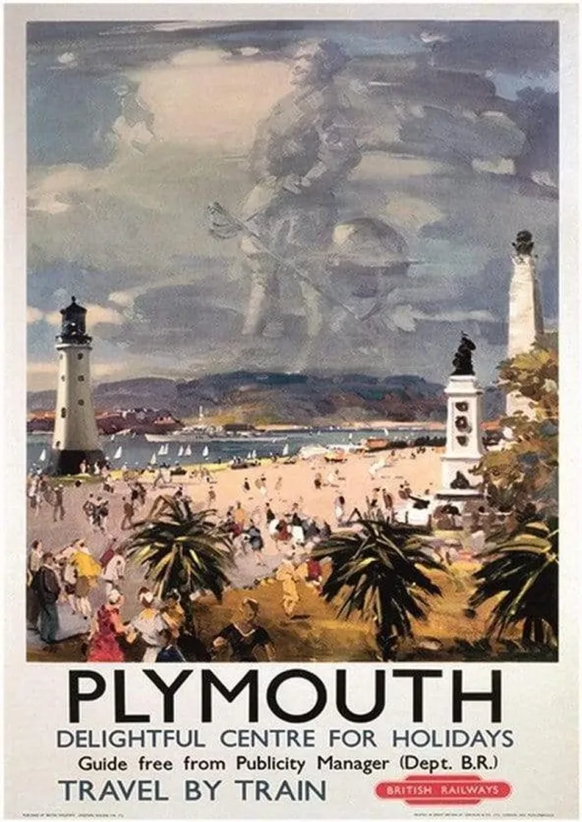 Pyramid Poster - Plymouth - 80 X 60 Cm - Multicolor Divers