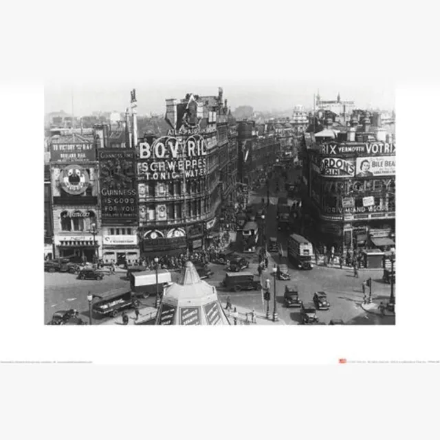 Pyramid Kunstdruk Time Life - Piccadilly Circus London 1942 30x40cm Divers