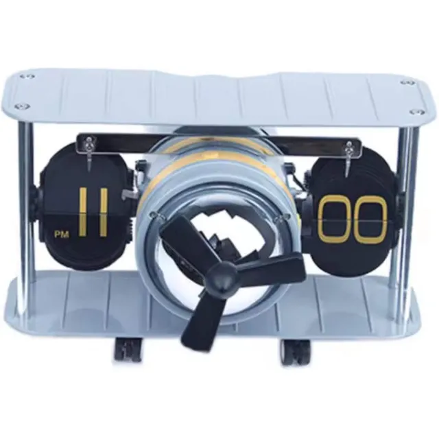 ALA UNIVERSAL Retro vliegtuig Flipklok- Zilver - 20x28.5x13.5cm - Mechanische Automatische Flip Down Pagina - Tafelklok - Kantoor Flip Klok - wandklok – Modern