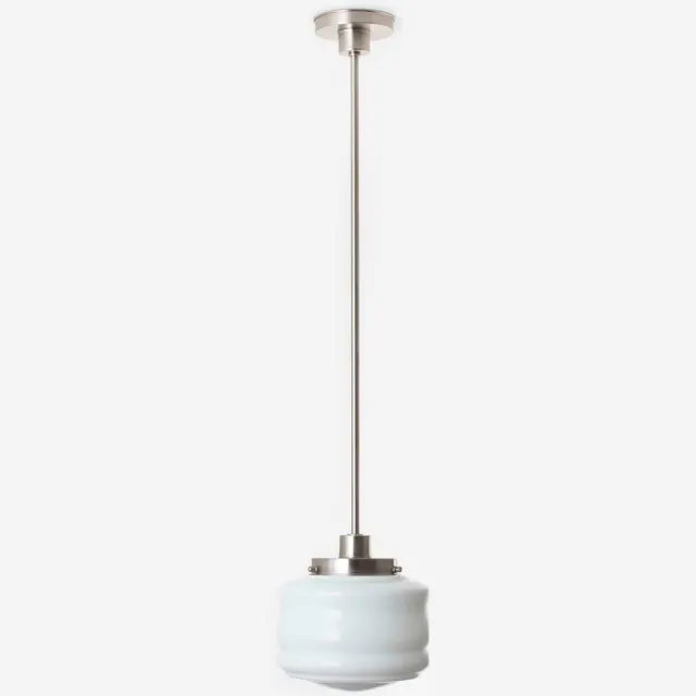 Coloured by Art Hanglamp Bakery 20's Matnikkel - Art Deco Trade