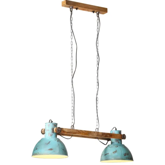 vidaXL Hanglamp 25 W E27 85x28x109 cm verweerd blauw