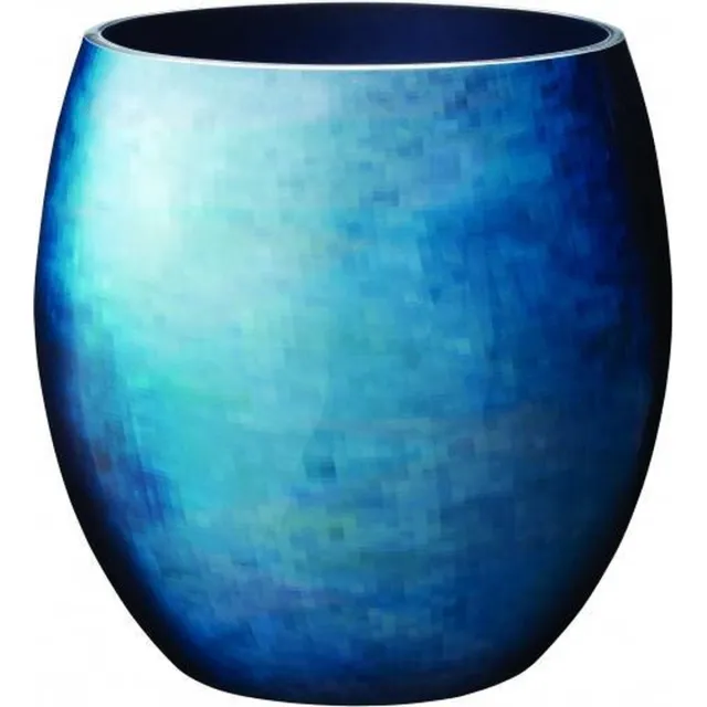 Stelton Stockholm Horizon Vaas large 23,4 cm - emaille/aluminium blauw, groen
