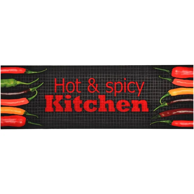 vidaXL Keukenmat wasbaar Hot & Spicy 60x300 cm Meerkleurig