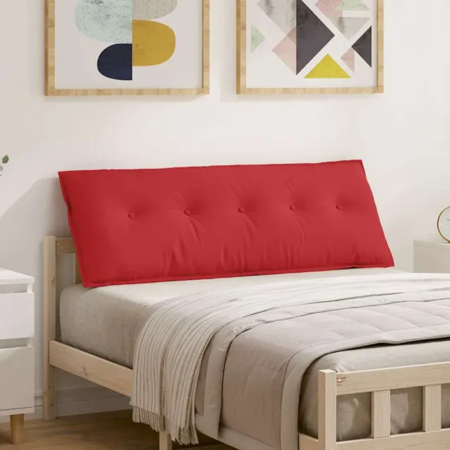 vidaXL Rugkussen Rood 140 x 50 x 19 cm Stof