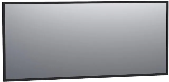 Brauer Onyx Spiegel - 160 cm - Rechthoekig - Zwart Geborsteld Frame