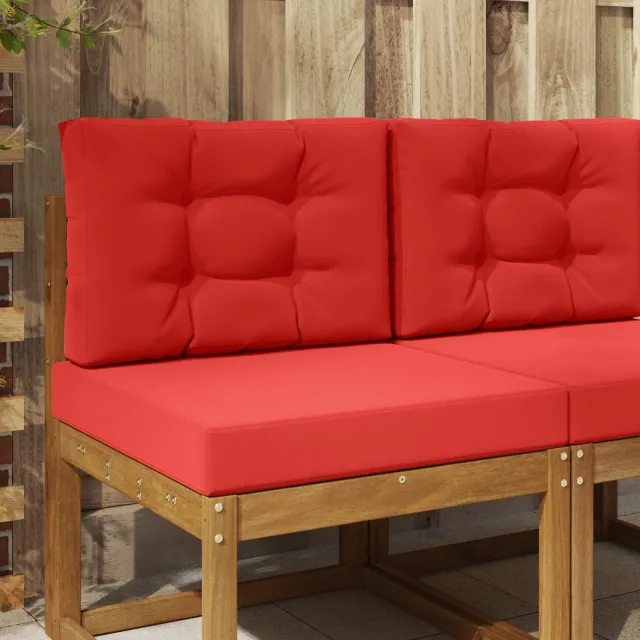 vidaXL Buiten bankkussen Stof Rood 60 x 60 cm