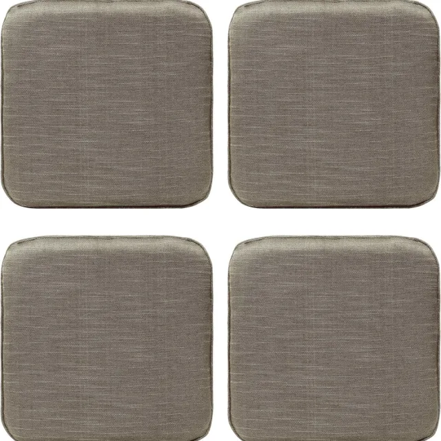 Ibenzoa Premium Memory Foam Seat Cushion Set - Four Pieces, 40.5 x 40.5 cm grijs