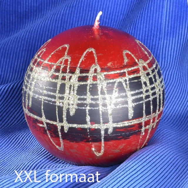 MilaNNE Kogelkaars XL, ROOD METALLIC met zilver Rood Metallic Zilver