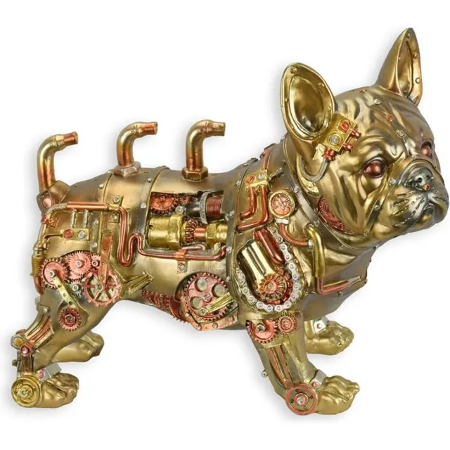JB Boutique Trukado - Steampunk Bulldog beeldje 26,2cm - polyresin bronskleurig-multicolor