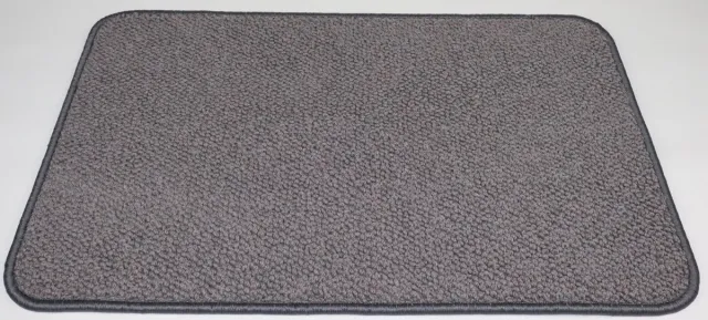 Prima vloerkleden Wollen - Deurmat - inloopmat - Salmiak - grijs - 50x80cm