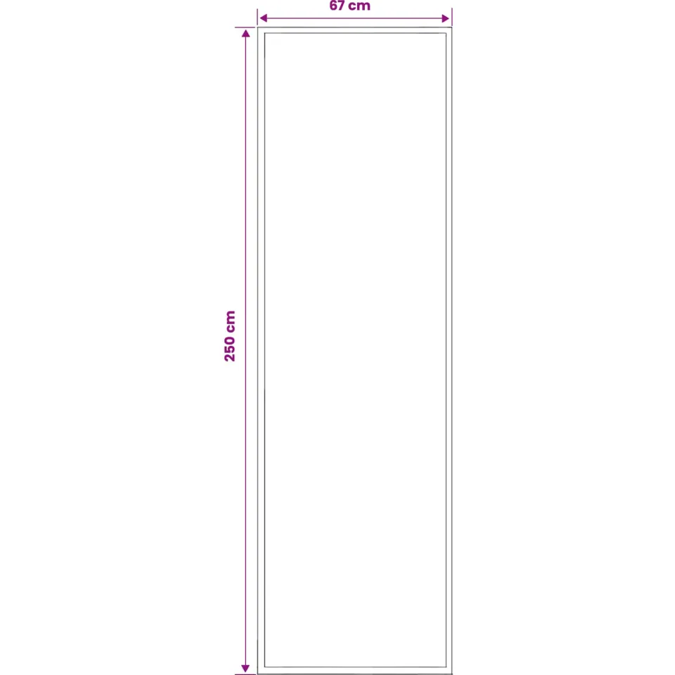 vidaXL Tapijtloper FLORNES Geweven Rood Diamanten 67 x 250 cm PP 7 mm, foto 4
