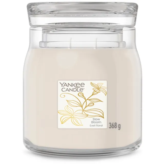 Yankee Candle Little Luxuries - Slow Bloom Medium Jar - 50 branduren Crème