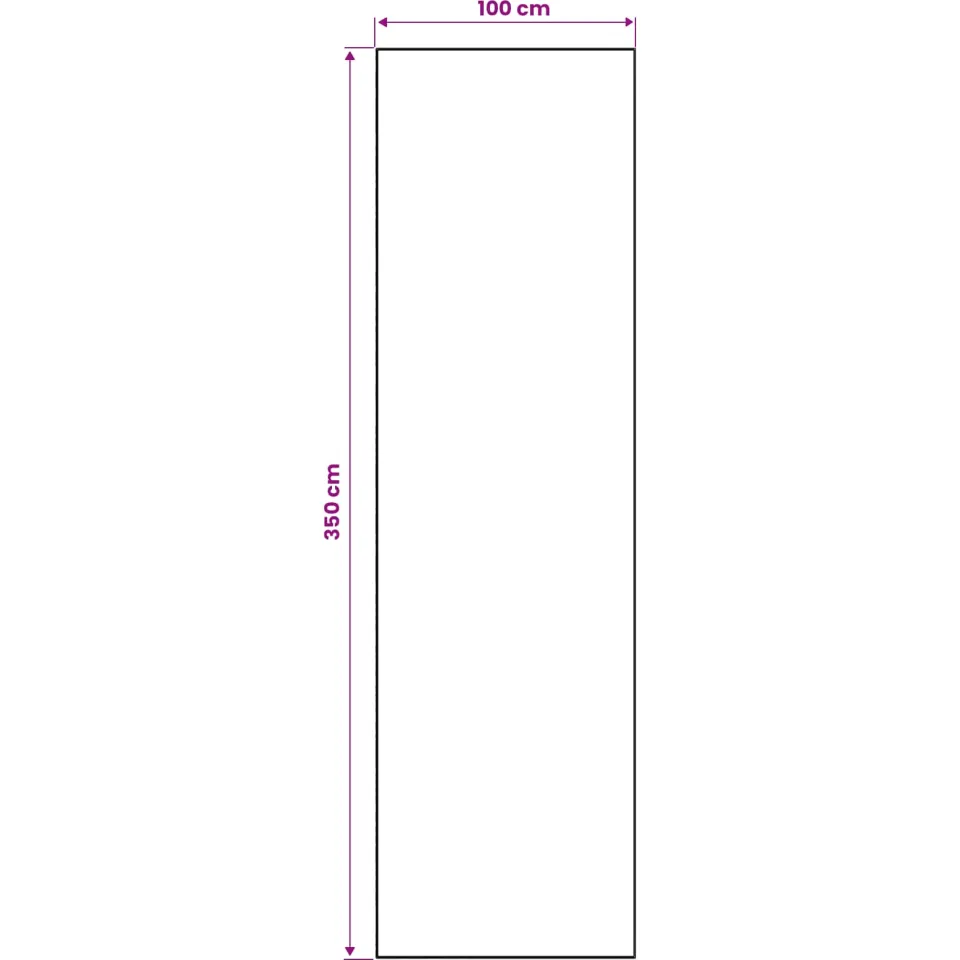vidaXL Vloerkleedloper LESAKA kleurrijk 100 x 350 cm Diamantvelours meerkleurig, foto 3
