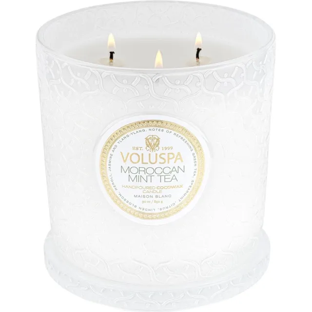 Voluspa Geurkaars Maison Blanc Moroccan Mint Tea Luxe Candle 850gr Multi